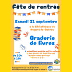 Fête de la rentrée 2024 I Braderie livres jeunesse Le 21 sept 2024