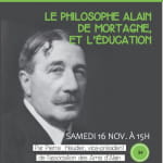 Conférence - Le philosophe Alain de Mortagne et l