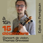 Concert de violon de Thomas Grevesse Le 15 nov 2024