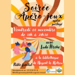 Soirée Apéro-jeux Le 8 nov 2024