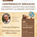 Conférence et Dédicaces - Comment les petites histoires... Le 8 nov 2024